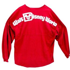 Walt Disney World Spirit Jersey‎ Red Size Small 1971 Long Sleeve Shirt Unisex